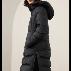Athleta Downtown Puffer Parka size small black